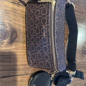 Calvin Klein Dark Brown Logo Belt Bag